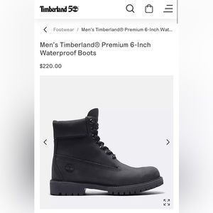 Brand timberland boots men, never worn